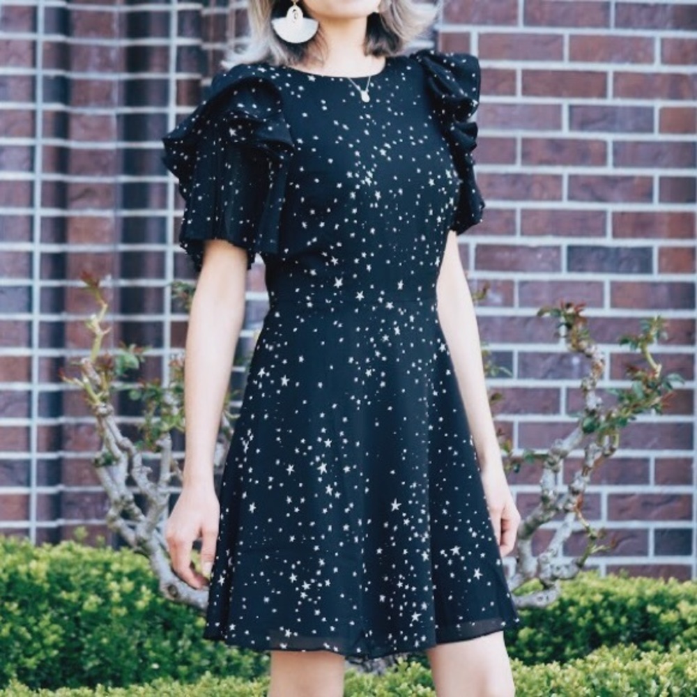 🖤⭐️Wish Upon A Star Little Black A Line Dress⭐️🖤